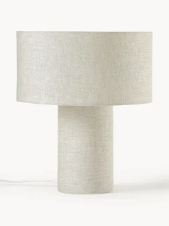 Lámpara de mesa de lino Ron