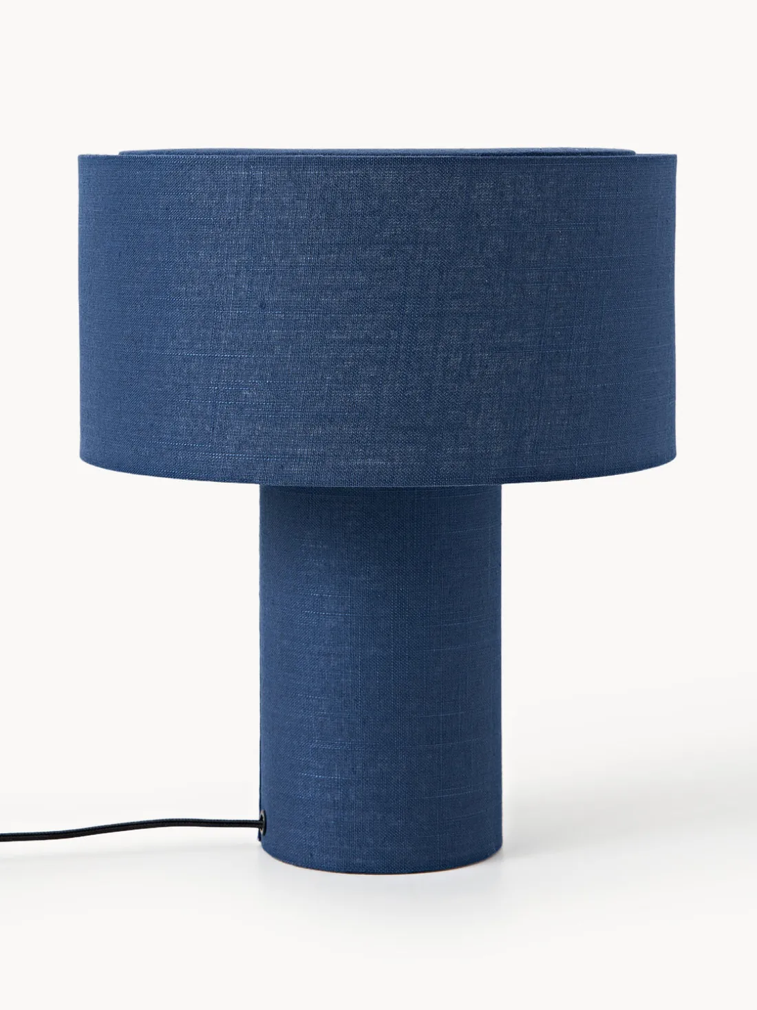 Lámpara de mesa de lino Ron