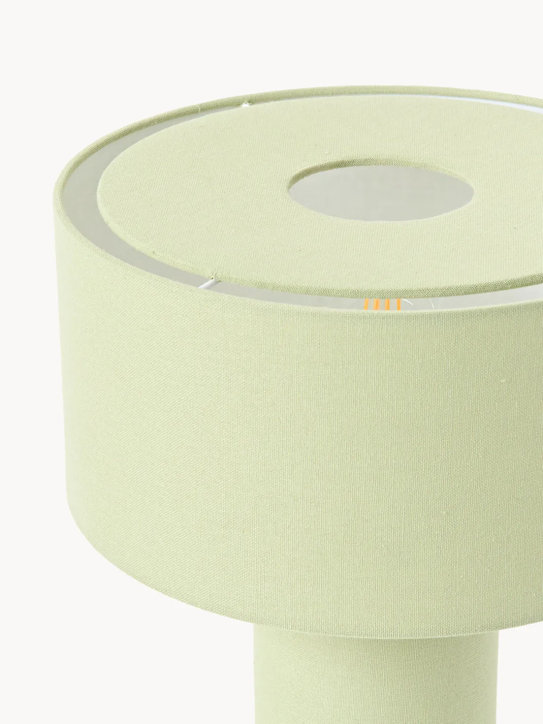 Lámpara de mesa de lino Ron