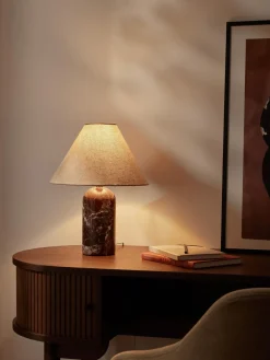 Lámpara de mesa de mármol Gia