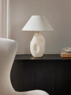 Lámpara de mesa de vidrio opalino Xilia