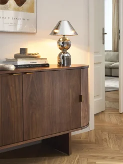 Lámpara de mesa de vidrio espejado Danielle