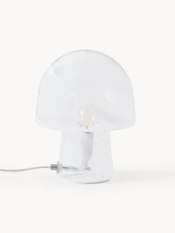 Lámpara de mesa en look mármol Talia, tamaños diferentes