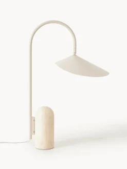 Lámpara de mesa grande ajustable con base de mármol Arum