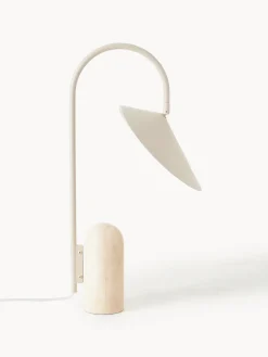 Lámpara de mesa grande ajustable con base de mármol Arum