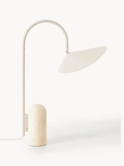 Lámpara de mesa grande ajustable con base de mármol Arum