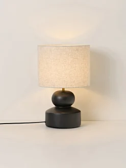 Lámpara de mesa grande de cerámica Georgina