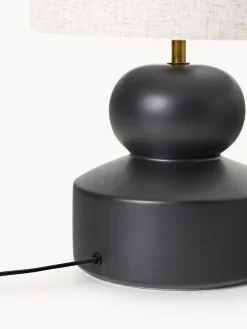 Lámpara de mesa grande de cerámica Georgina