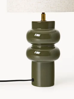 Lámpara de mesa grande de cerámica Christine