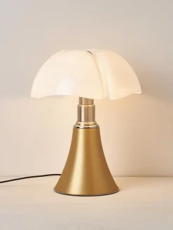 Lámpara de mesa grande LED regulable Pipistrello, altura ajustable