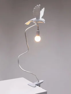 Lámpara de mesa grande regulable con pinza Sparrow