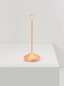 Lámpara de mesa LED móvil pequeña Pina, regulable