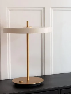 Lámpara de mesa LED regulable Asteria, portátil