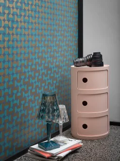 Lámpara de mesa LED regulable Big Battery, Al 37 cm