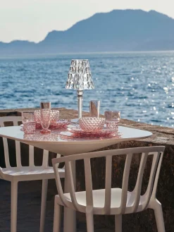 Lámpara de mesa LED regulable Big Battery, Al 37 cm