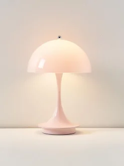 Lámpara de mesa LED regulable Panthella de diseño Verner Panton, 24 cm, portátil