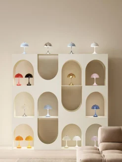 Lámpara de mesa LED regulable con temporizador Panthella, 24 cm, portátil