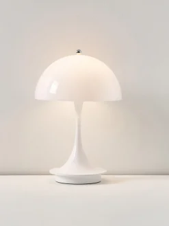 Lámpara de mesa LED regulable Panthella de diseño Verner Panton, 24 cm, portátil