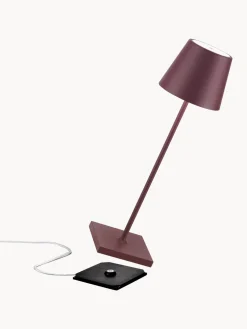 Lámpara de mesa LED regulable Poldina, portátil