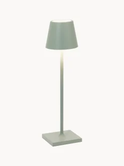 Lámpara de mesa LED regulable Poldina, portátil