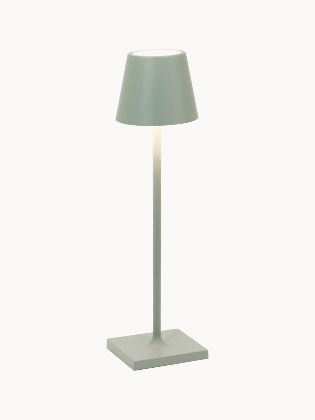 Lámpara de mesa LED regulable Poldina, portátil