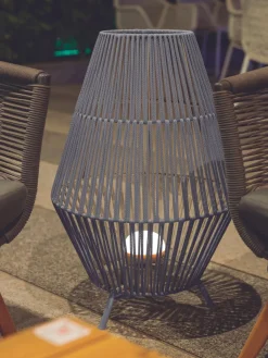 Lámpara de mesa para exterior LED regulable Conta, portátil