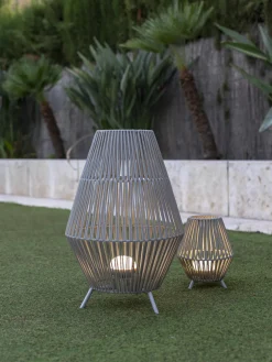 Lámpara de mesa para exterior LED regulable Conta, portátil