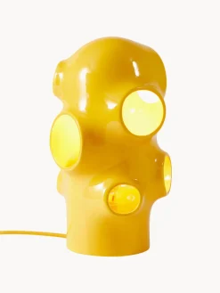 Lámpara de mesa pequeña artesanal Bulle