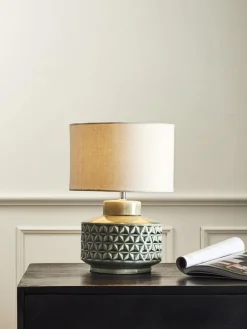 Lámpara de mesa pequeña de cerámica Monica