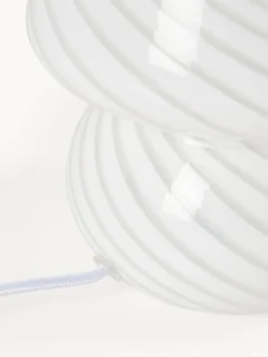 Lámpara de mesa pequeña de vidrio opalino Lareina