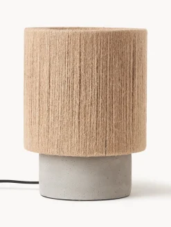 Lámpara de mesa pequeña de yute Galea