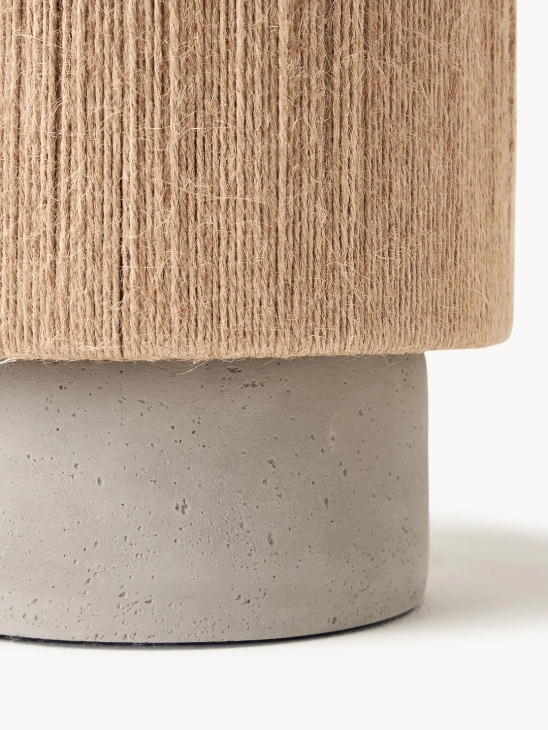 Lámpara de mesa pequeña de yute Galea