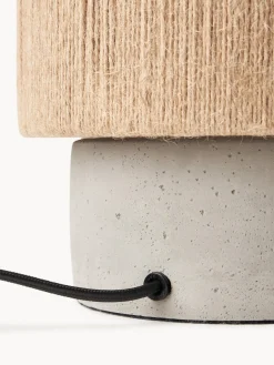 Lámpara de mesa pequeña de yute Galea
