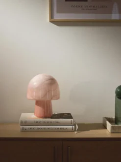 Lámpara de mesa pequeña efecto mármol Talia