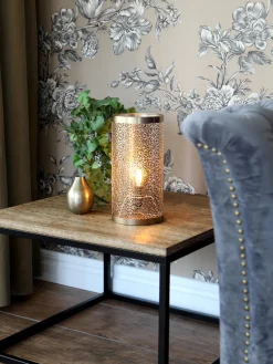 Lámpara de mesa pequeña Hermine, estilo boho