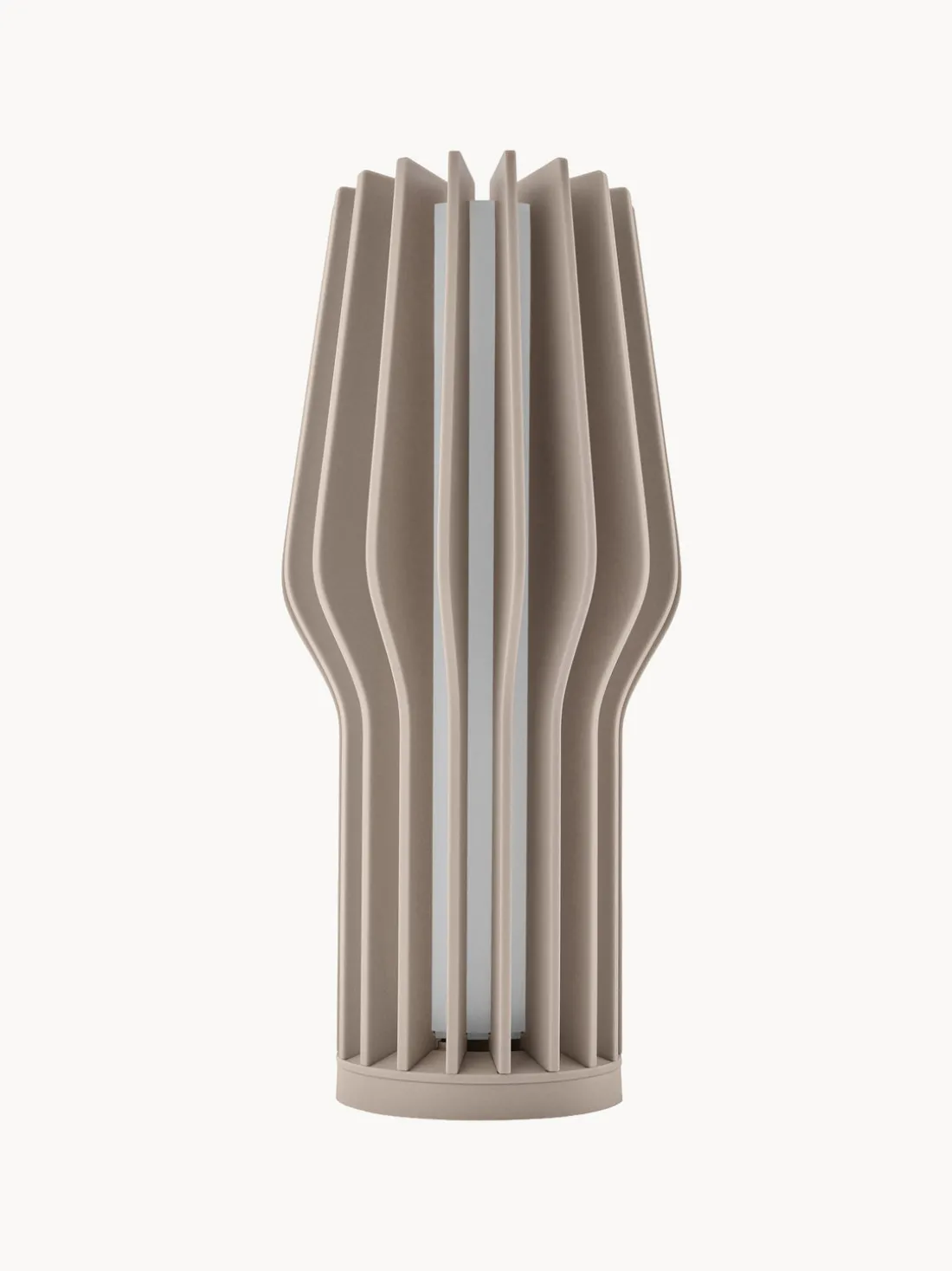 Lámpara de mesa pequeña LED regulable Radiant, portátil