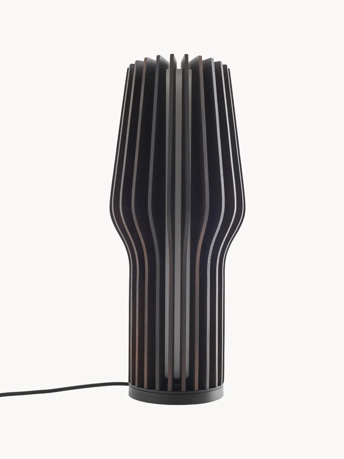 Lámpara de mesa pequeña LED regulable Radiant, portátil