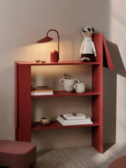 Lámpara de mesa pequeña LED regulable Arum, portátil