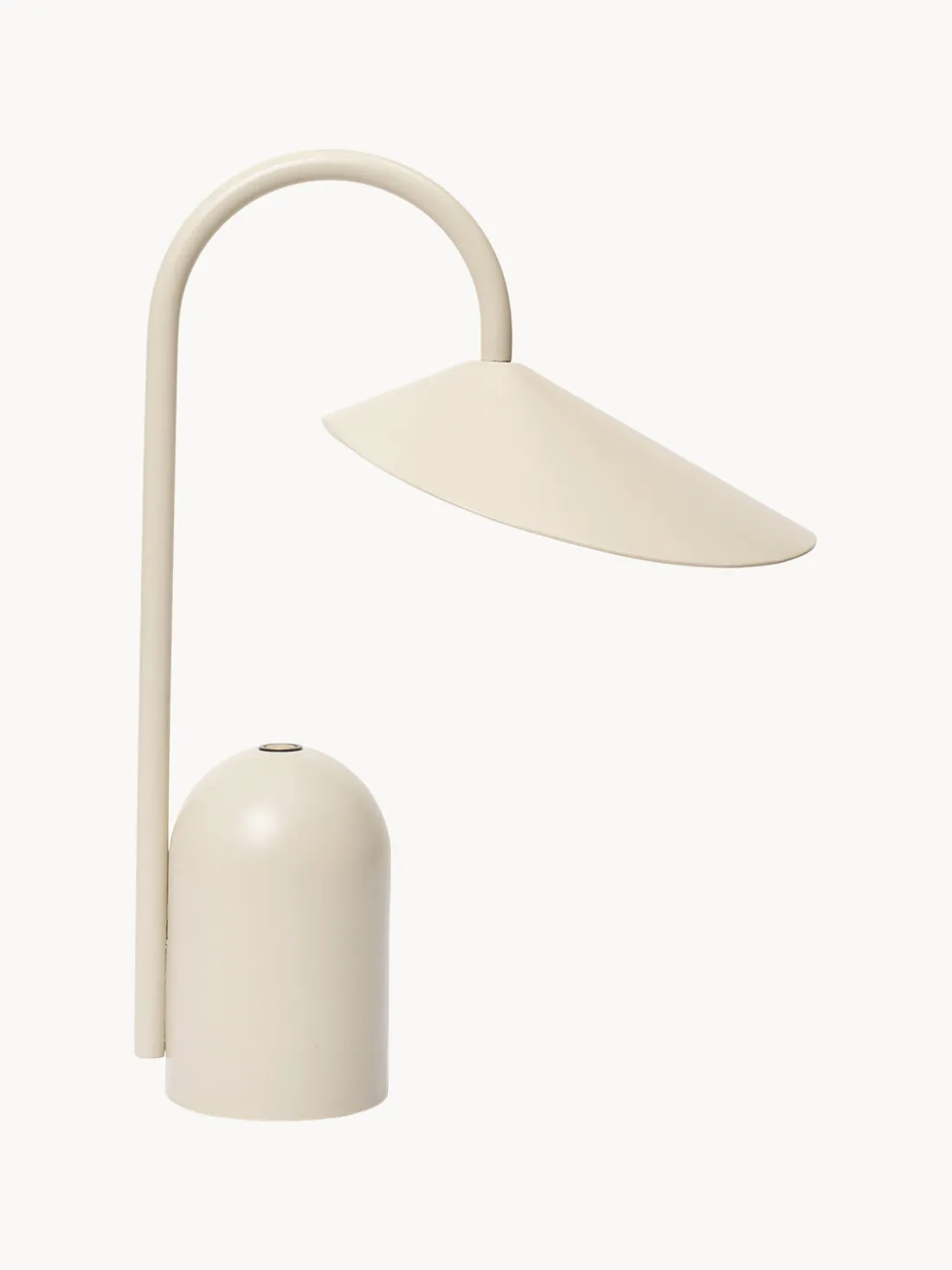 Lámpara de mesa pequeña LED regulable Arum, portátil