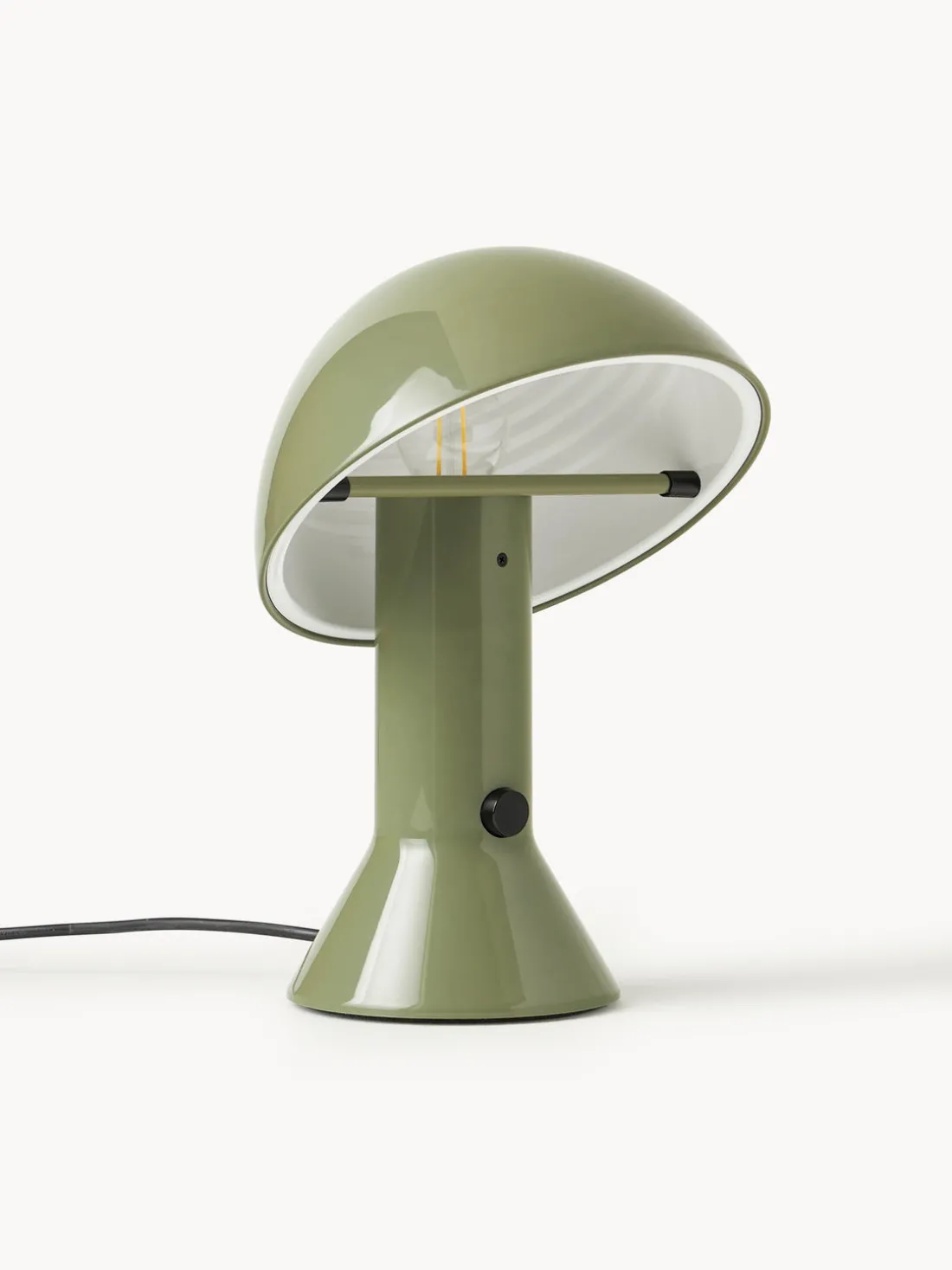 Lámpara de mesa pequeña orientable Elmetto