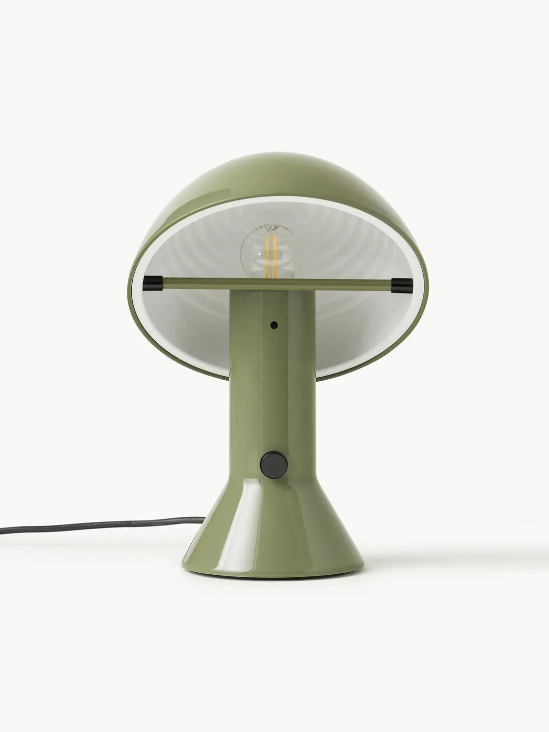 Lámpara de mesa pequeña orientable Elmetto