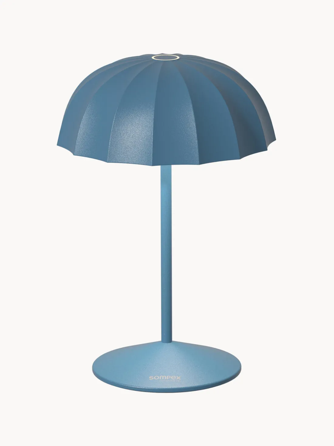 Lámpara de mesa pequeña para exterior LED regulable Ombrellino, portátil