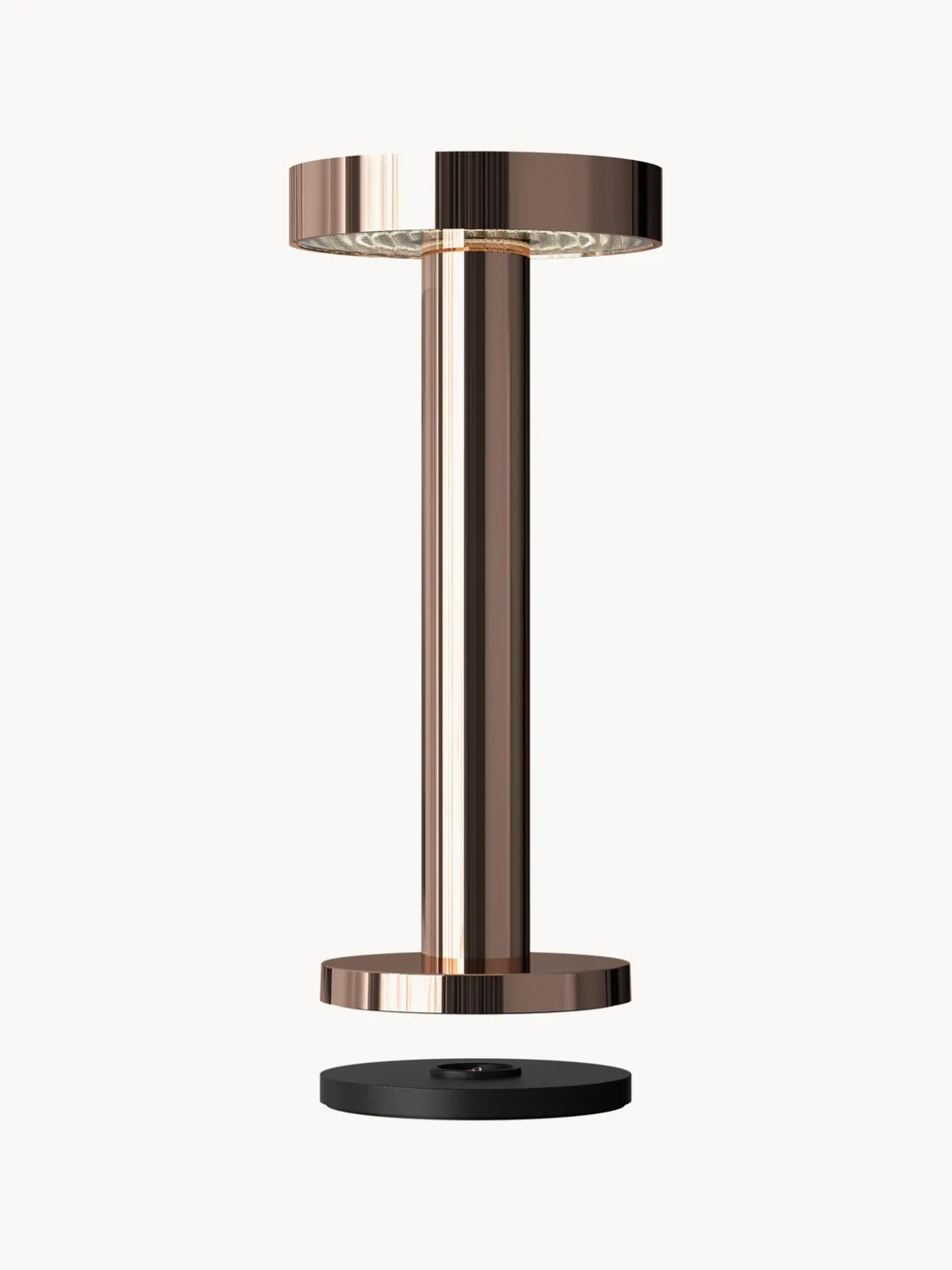 Lámpara de mesa pequeña para exterior LED regulable Boro, portátil