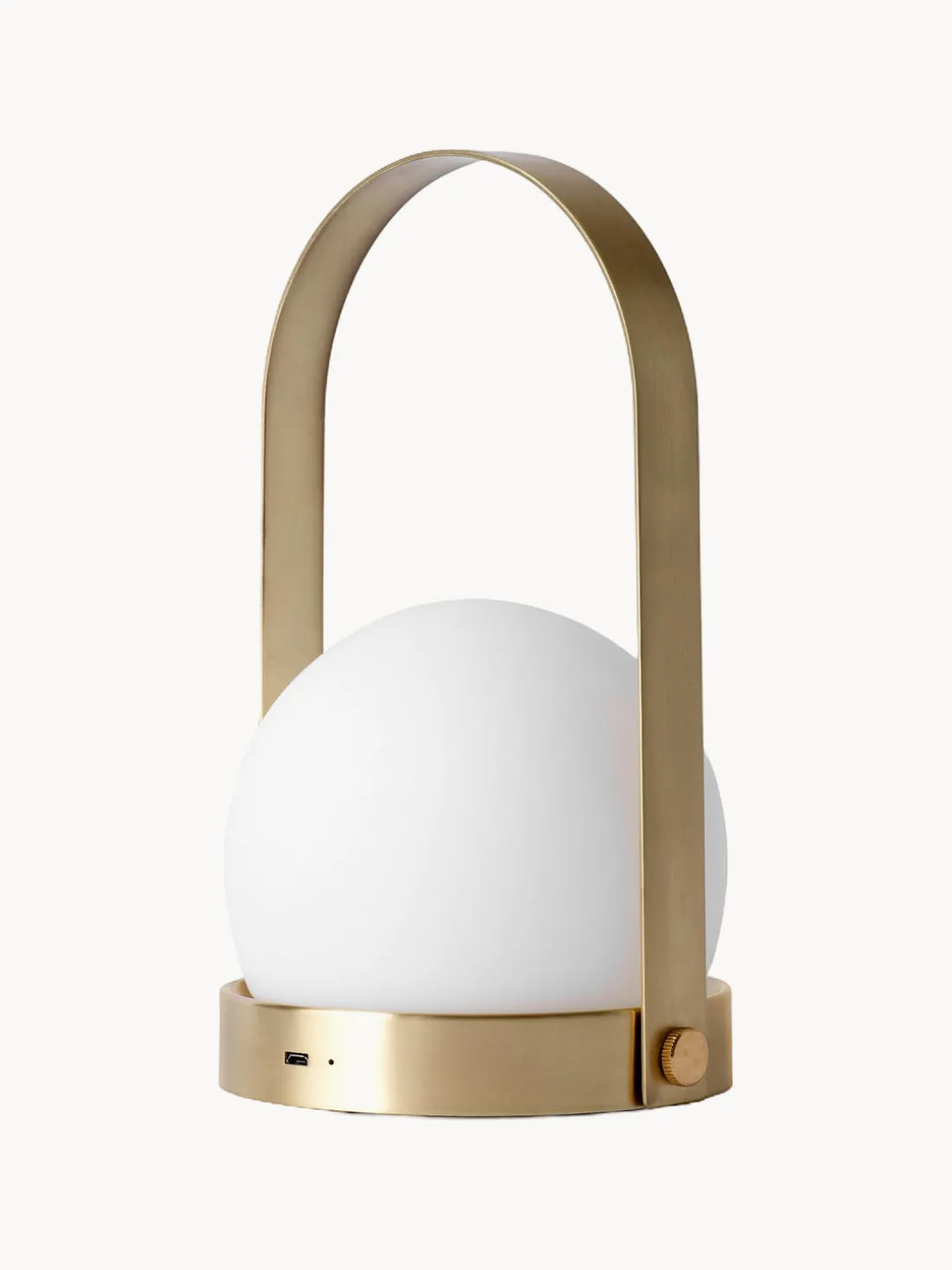 Lámpara de mesa pequeña regulable Carrie, portátil