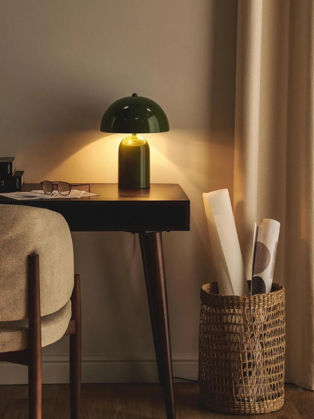 Lámpara de mesa retro Walter