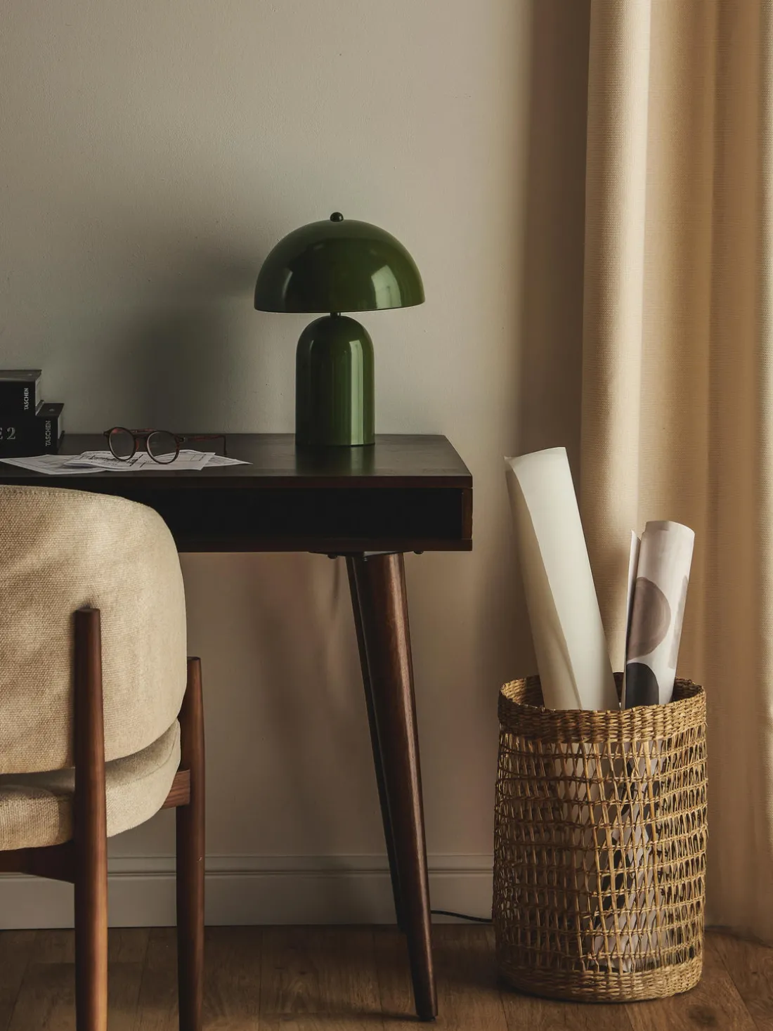 Lámpara de mesa retro Walter