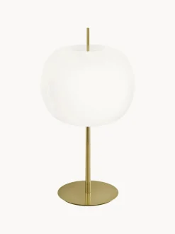 Lámpara de mesa soplada artesanalmente regulable Kushi