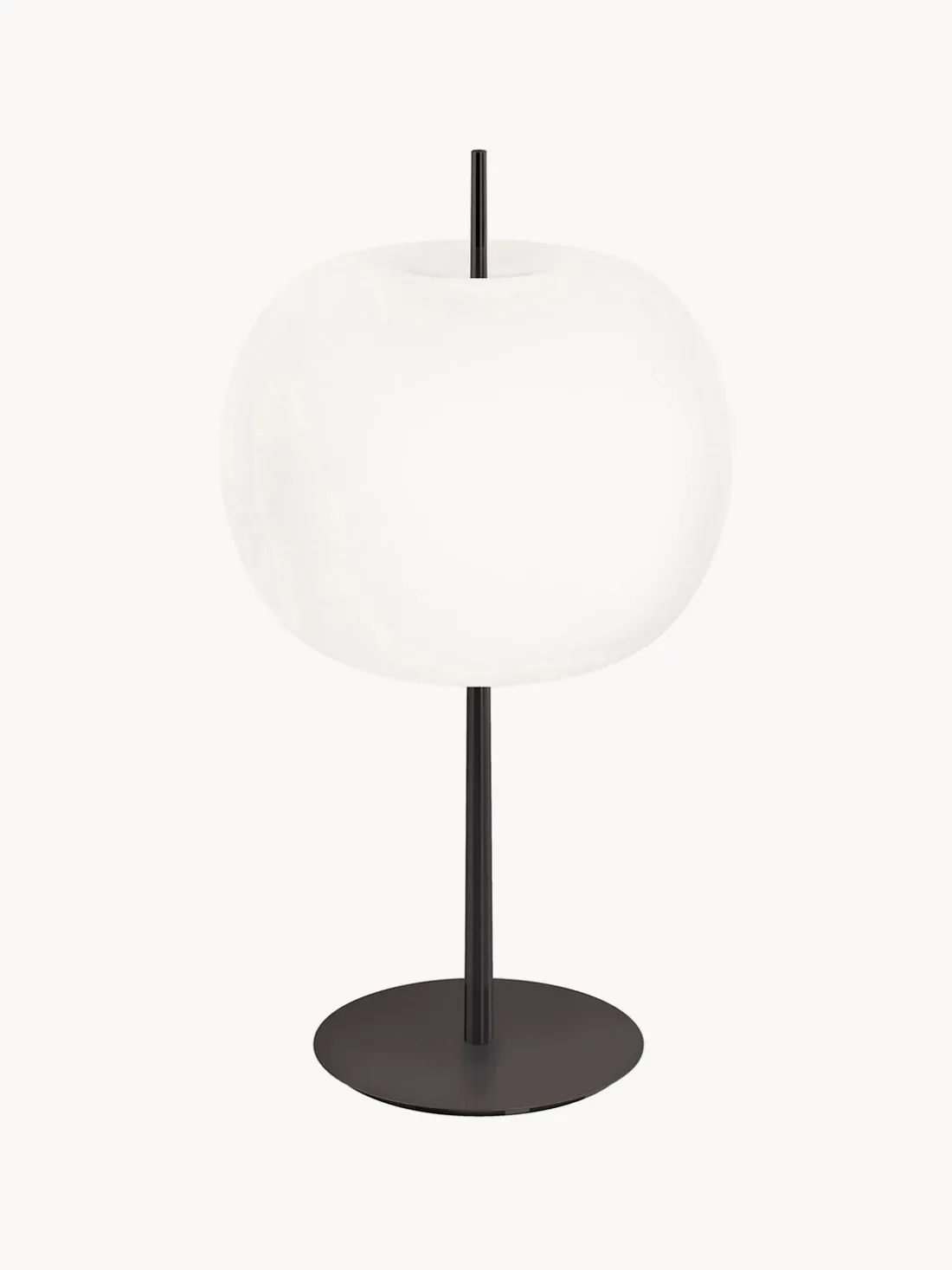 Lámpara de mesa soplada artesanalmente regulable Kushi