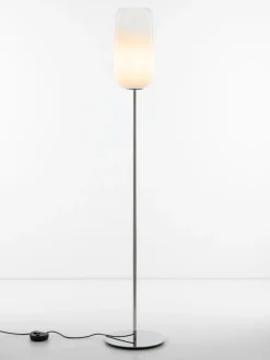 Lámpara de pie de vidrio soplado artesanalmente Gople