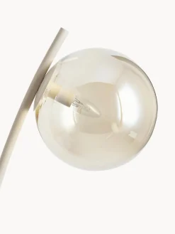 Lámpara de pie pequeña de travertino Cora